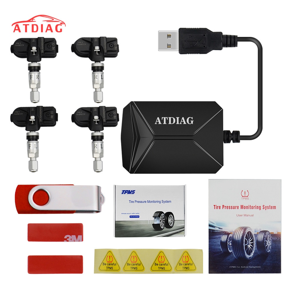 USB ȵ̵ ڵ Ÿ̾ з , ܺ  4  , 116 psi ͸ 溸 ý, 5V   TPMS